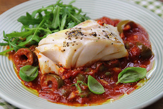 Baked Cod With Tomato Sauce