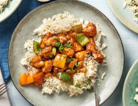 Sweet & Sour Chicken With Basmati Rice