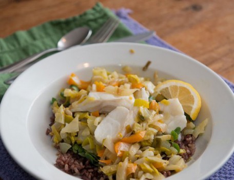 Cod with Leek & Fennel