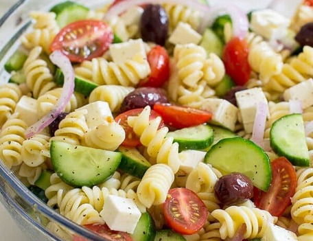 Pasta Greek Med Salad